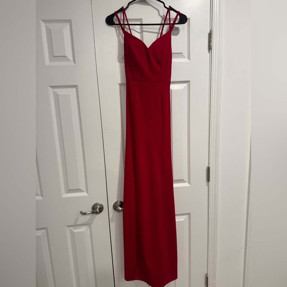 Elegant Red Evening Gown